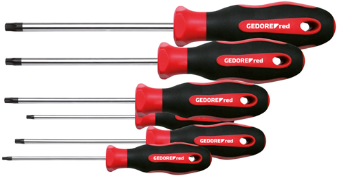 Gedore rød | r38402006 | 2c skruetrækkersæt tx | 6-delt - r38402006