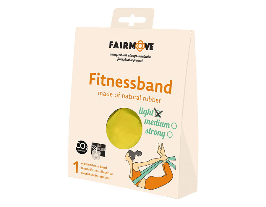 Fairzone fitnessbånd - lys - gul