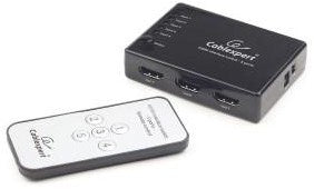 Enzo gembird hdmi switch 5 ind->1 ud med ab - 7541963