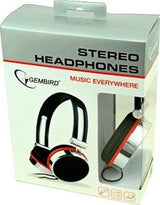 Enzo gembird stereo høretelefoner sort rød