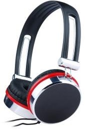 Enzo gembird stereo høretelefoner sort rød