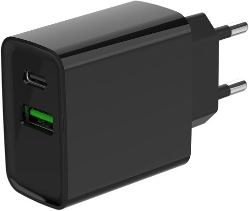 Enzo Gembird USB + USB-C hurtigoplader 20W sort - A9540150