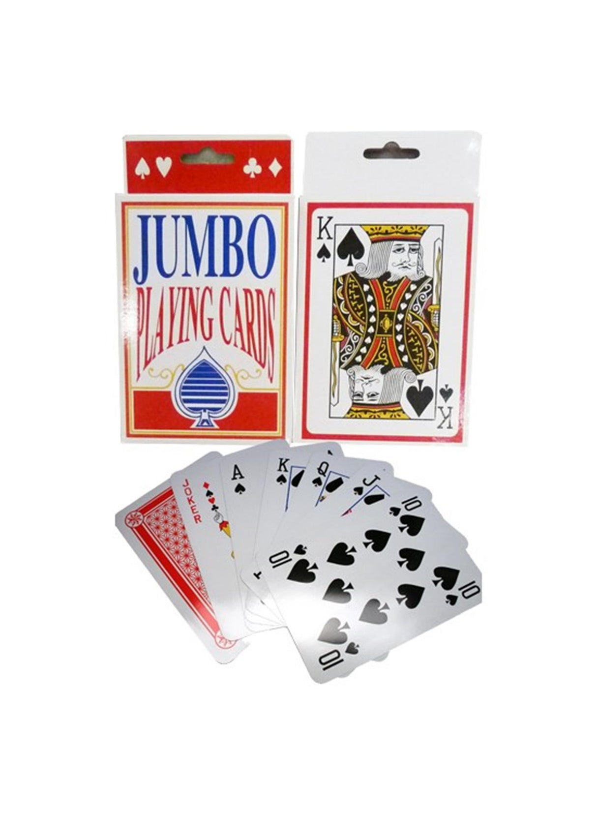 Aro husholdningsartikler jumbo spillekort plastbelagt 9x14cm