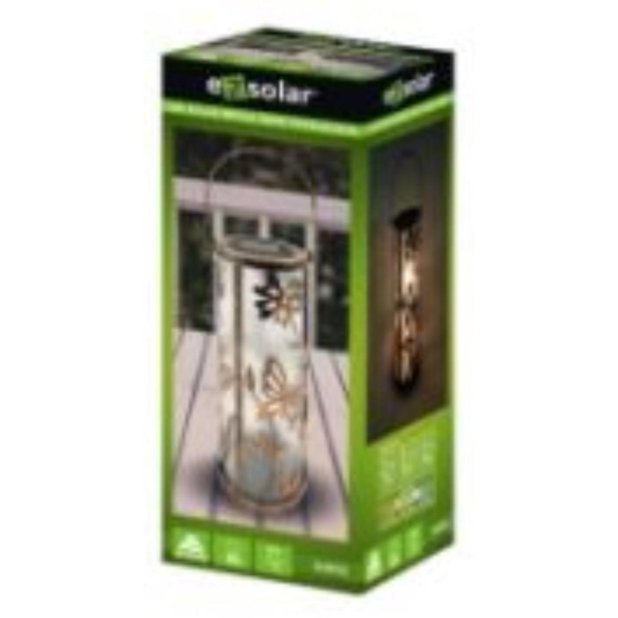 Ezolar LED solar bordlampe butterfly metal med sensor ã˜11x28,5cm