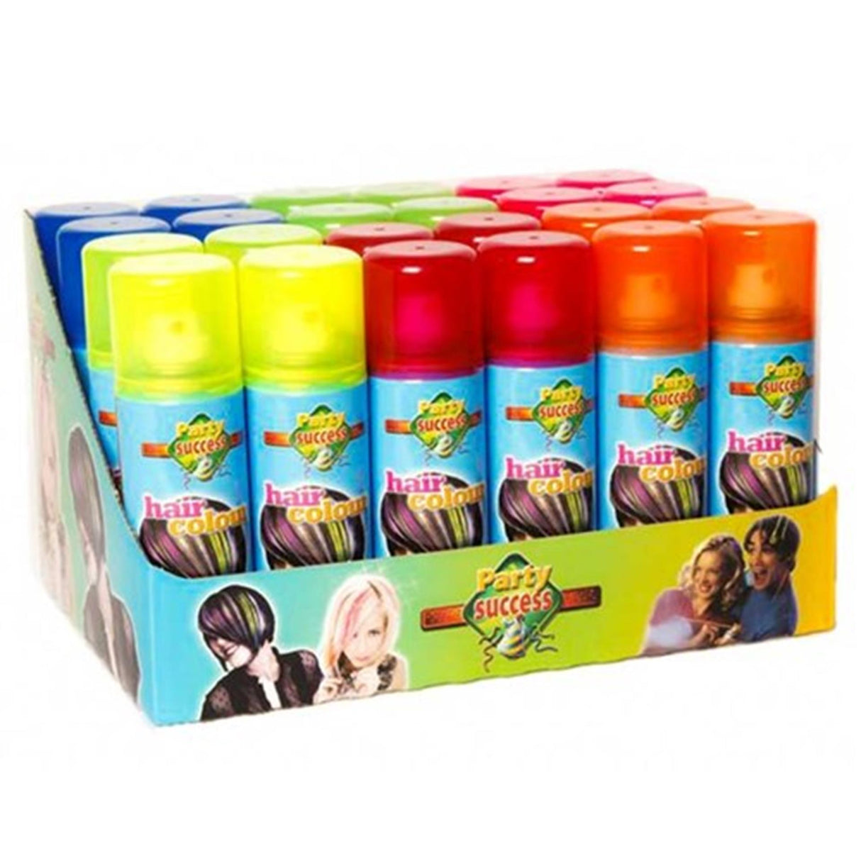 Haza hårspray fluor fås i 5 forskellige fluorfarver 125ml