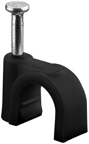 Enzo goobay kabelklemme 8 mm rund sort boks (100) - 4113233