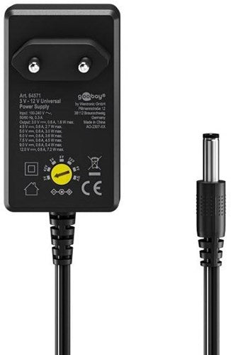 Enzo goobay strømforsyning 600ma 7.2w stabiliseret - 7795510
