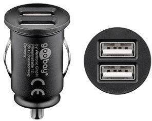 Enzo Goobay USB biloplader dobbelt 12v-24v 2.4a - 9540127