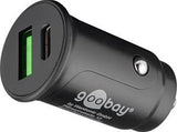Enzo Goobay USB biloplader USB-C og USB-A 12V-24V 3A sort - 9540129