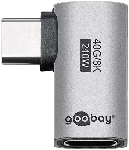 Enzo goobay usb-c adapter | mand kvinde | vandret | 90 graders adapter - 9550432