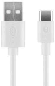 Enzo Goobay USB-C ladekabel 1m hvid - 9550325