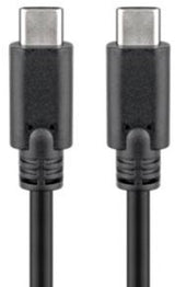 Enzo goobay usb-c - usb-c ladekabel 1m sort - 9550204