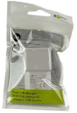 Enzo goobay USB-oplader vinklet dobbelt 2.4a hvid - 9550150