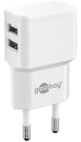 Enzo goobay USB-oplader vinklet dobbelt 2.4a hvid - 9550150