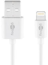 Enzo goobay USB lightning ladekabel 1m hvid - 9550380