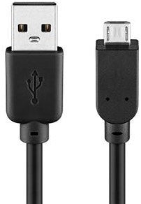 Enzo Goobay USB-mikro ladekabel 1m sort - 9550350