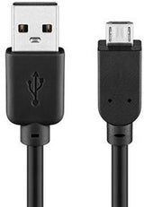 Enzo Goobay USB-mikro ladekabel 1m sort - 9550350
