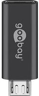 Enzo Goobay USB Micro til USB-C adapter sort - 9550415