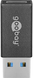 Goobay USB-A 3.0 superspeed > USB-C-adapter (sort)