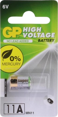 Gp 11a batteri alkalisk 11a mn11 6v super 1 blister