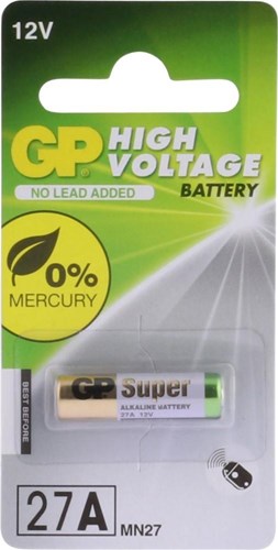 Gp 27a batteri alkalisk 27a mn27 12 v super 1 blister