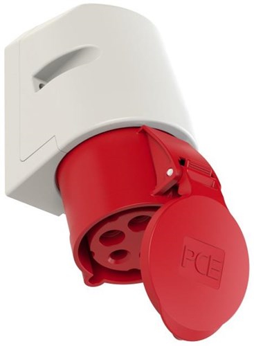 GP CEE 5P 32A 400V overflademonteret toilet rød - 6313174