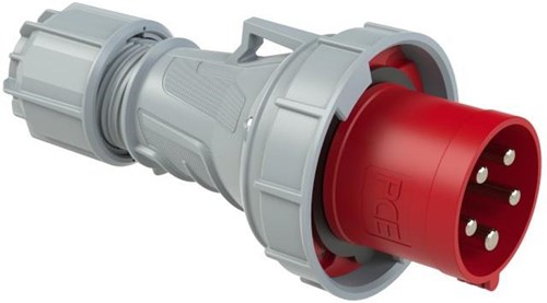Gp cee 5p 63a 400v stik rød ip-67 - 6313180