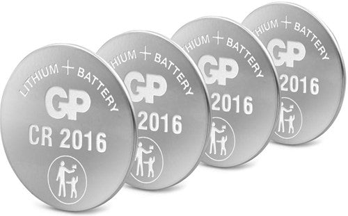 Gp cr2016 lithium 3 volt blister 4 3212335