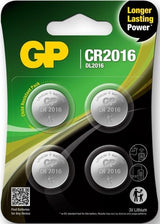 Gp cr2016 lithium 3 volt blister 4 3212335