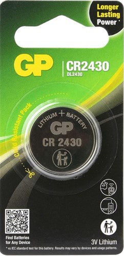 GP - CR2430 Lithium Button Cell 3V 1PK