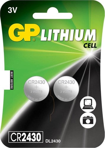 Gp cr2430 lithium 3 volt blister 2