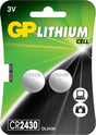 Gp cr2430 lithium 3 volt blister 2