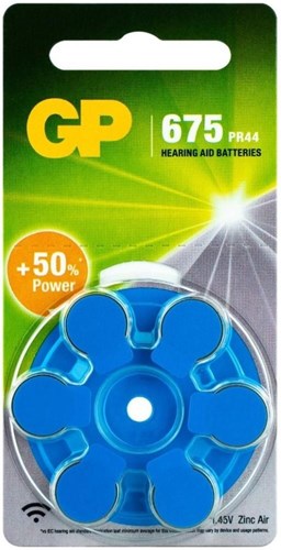 GP hørebatteri za675 blister(6) - 3221916