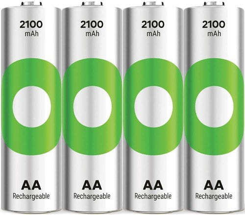 GP Genopladelige AA -batterier 2100mAh NIMH 4PK