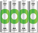 GP Genopladelige AA -batterier 2100mAh NIMH 4PK