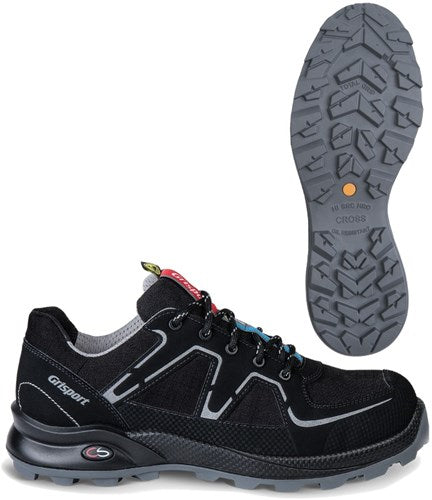 Grisport safety cross safety nordic 33603 laag s3 zwart zilver - maat 47 - 00.049.008.47