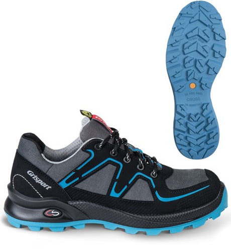 Grisport safety cross safety serena 33600 dames laag s3 grijs blauw - maat 40 - 00.049.005.40