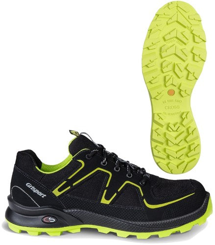 Grisport safety cross safety xtrail 3365 laag s3 zwart lime - maat 47 - 00.049.010.47