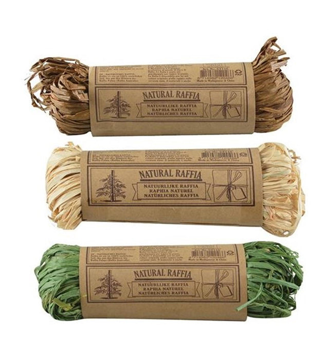 Esschert design raffia i 3 forskellige farver <br>