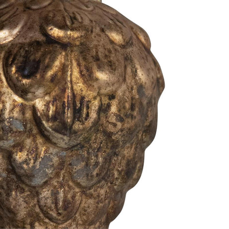 Julekugle fyrrekogle glas antik brun ã˜8cm