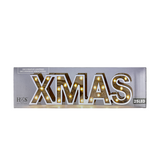 H s letters hout led xmas 25led 38cm