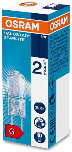 Enzo halogenstik 20w 12v klar g4 starlite - 5300602