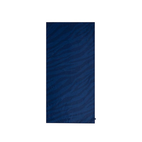 Levende striber | blåt mikrofiberhåndklæde 135 x 65 cm