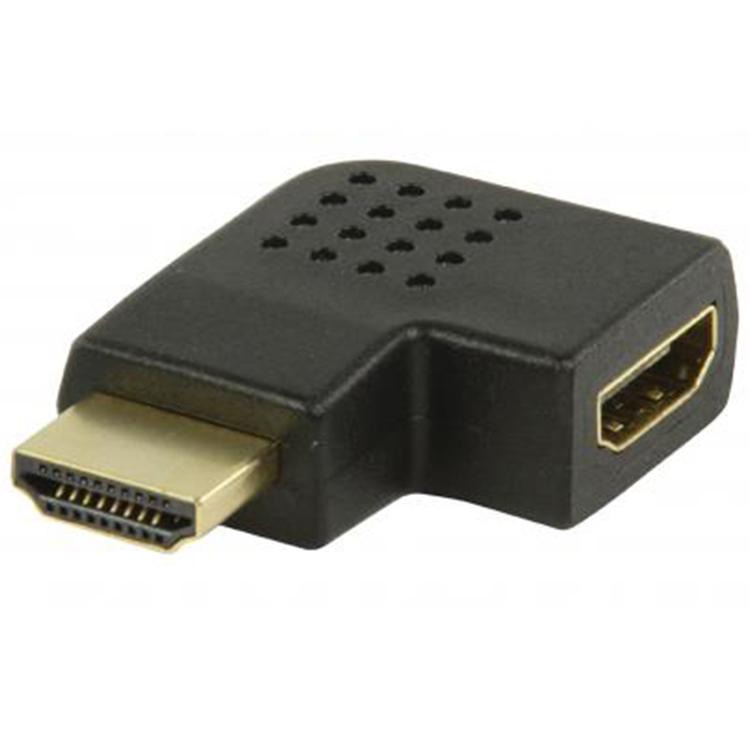 HDMI A adapterstik 90° til venstre