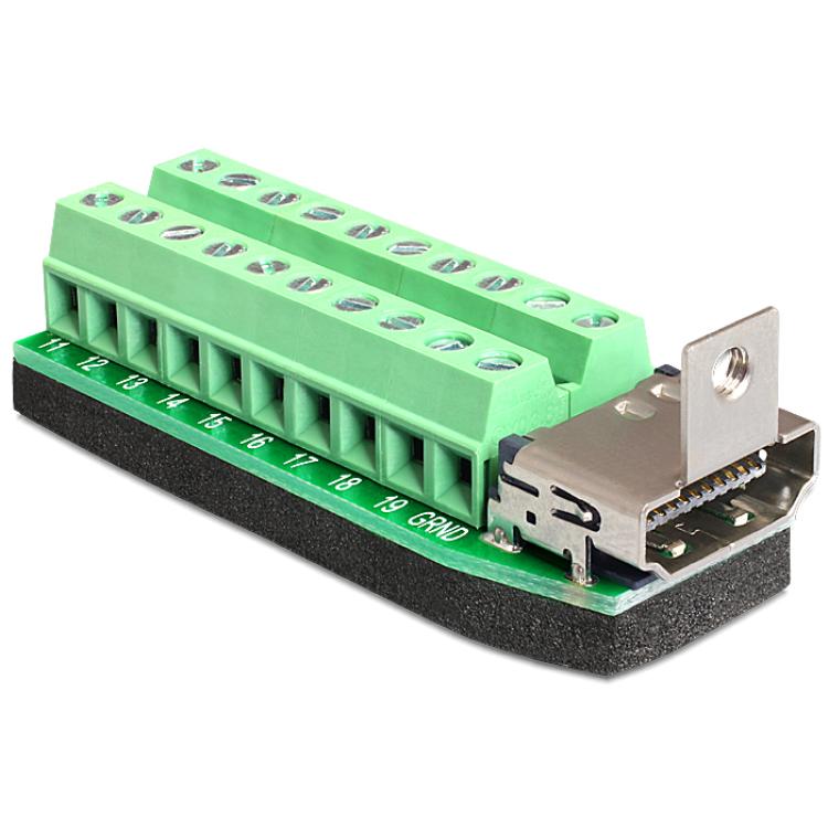 HDMI klemrække - klemrække