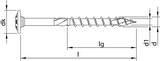 Heco -topix-plus 8,0 x 140, tk, tællerhoved, t40, dd, vz; 50 stk - hc61280