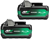 Hikoki 380205 batterisæt twin pack 2x multi-volt batteri 36v 2.5ah 18v 5.0ah - 380205