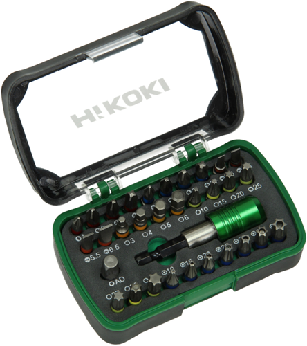 Hikoki tilbehør bit sæt 32-delt sortiment - 750363