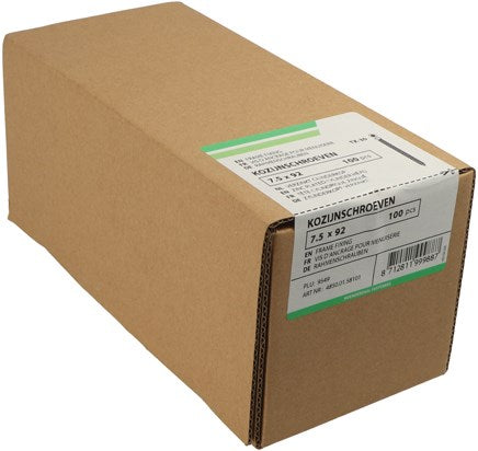 Hoenderdaal fasteners hoenderdaal kozijnschroef vz ck torx tx30 7.5x72 | 100 stuks - 4850.01.57901
