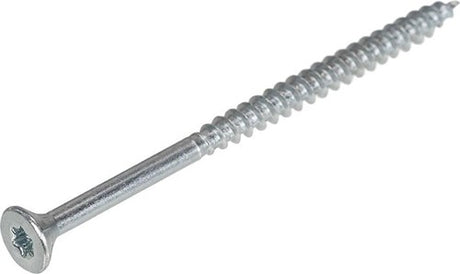 Hoenderdaal fasteners hoenderdaal spaanplaatschroef verzinkt platkop deeldraad torx tx25 5.0x80 50 | 200 stuks - 0206.01.42401